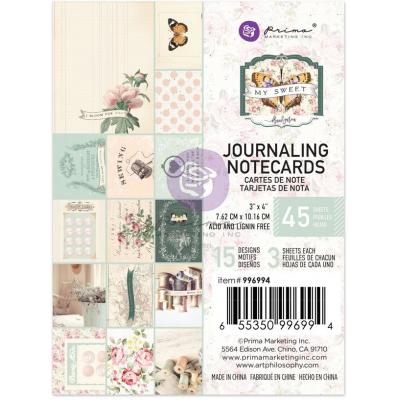 Prima Marketing My Sweet Designpapier - Journaling Cards